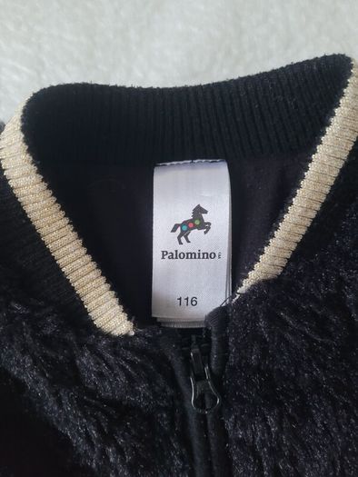 Soft plush zip-up bomber jacket, size: 5-6 years