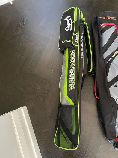 Hockey sticks;  bags & shin guards