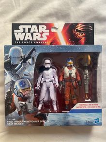 Star Wars The Force Awakens 3.75" 2 Pack Snap Wexley / First Order Snowtrooper