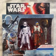 Star Wars The Force Awakens 3.75" 2 Pack Snap Wexley / First Order Snowtrooper