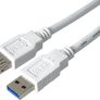 USB 3.0 Extension Cable, USB 3.0 Type A Female to Male, White, (LENGTH 1M) Image 2