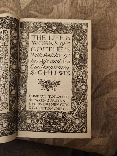 The Life And Works Of Gothe. With Sketches Of His Age And Contemparies By G.h.lewes. 1916 Hardback In Fair Condition. See Photos For Same.