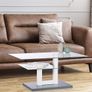 Rectangular Glass Coffee Table Modern Image 2