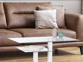 Rectangular Glass Coffee Table, Small Shelf,