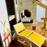 Doll house on wheels. Furniture perfect size for barbies Image 3