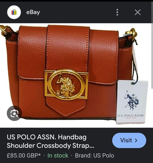 U.S. POLO ASSN   Brand New Luxury Handbag