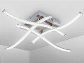 Aluminum LED Ceiling Lamp Ring Light Chandelier Lights Fixture Living Bedroom