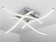 main image for ad Aluminum LED Ceiling Lamp Ring Light Chandelier Lights Fixture Living Bedroom