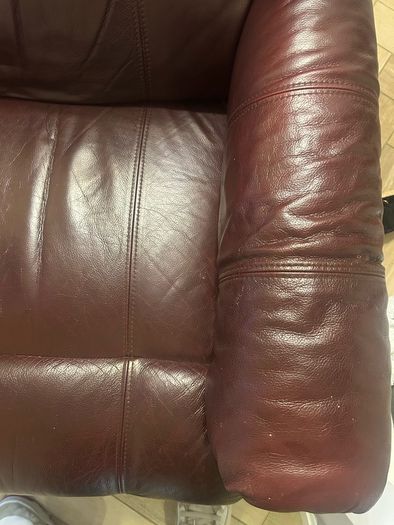 Leather recliner