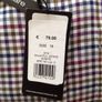 Bruun & Stengade Blue Trim Fit Easy Care Check Dress Shirt Image 2