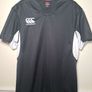 Mens CANTERBURY VAPODRI rugby shirt jersey training Size 2XL extra large black and white Image 2