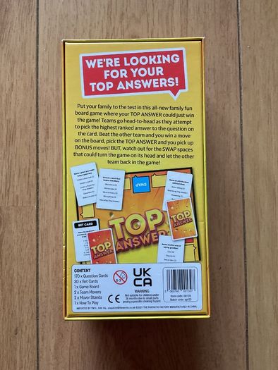 Top answer Board game Brand New