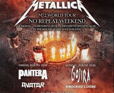 Metallica 2 day ticket seated