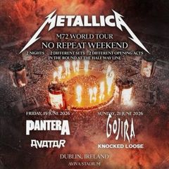 Metallica 2 day ticket seated