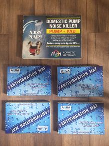 4 x Aqua Flow Products Anti Vibration Pump Pad 300 x 200 x 30mm - NEW