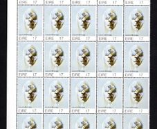 1977 Ireland Contemporary Irish Art: "Head" by Louis le Broquy Commemorative Stamp Maringal Block of 25 Mint Never Hinged (MNH)