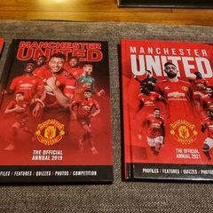 Official Man U annuals. 2018.2019.2021.2022