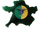 Handmade Glass County Clock - Meath