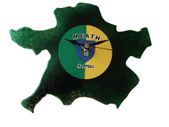 Handmade Glass County Clock - Meath