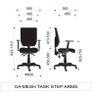 OA Mesh Office Chair With Adjustable Back & Arms Image 2