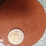 Vintage Vilmor French Glazed Terracotta Mortar & Wooden Pestle Set Image 4