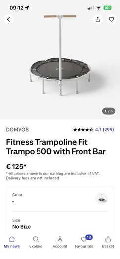 Decathlon rebounder mini trampoline