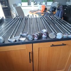 vintage golf clubs and bag