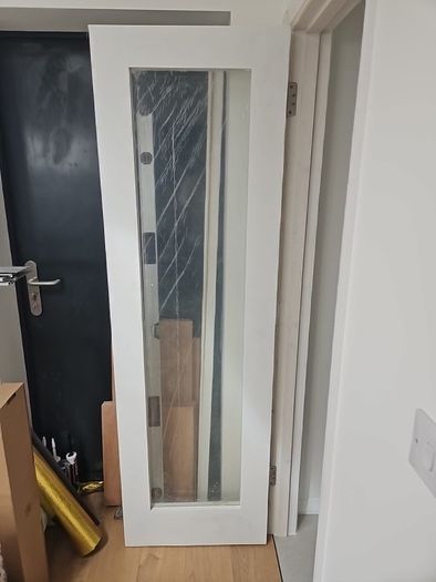 Glazed internal doors prehung