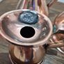 Stunning Set of 5 Vintage/Antique Copper Haystack Measuring Jugs Full Graduated Set Image 10