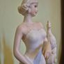 Vintage Lady and A Peacock Sculpture Image 7