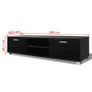 TV Cabinet High-Gloss Black 140x40.3x34.7 cm Image 2