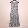 Roman Originals Black White Metallic Monochrome Abstract Print Sleeveless Midi Dress 16UK/44EU Image 8