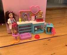 Barbie veterinary set with doll