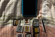2DS XL Console Black &amp; Turquoise + Pokemon Games