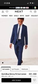 communion suit 8-9 years old navy from NEXT