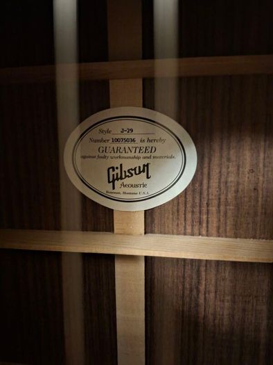 Gibson J-29 acoustic 2015