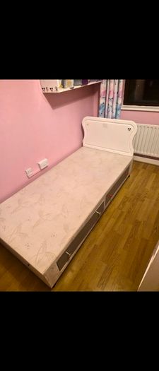 bed frame and mattress