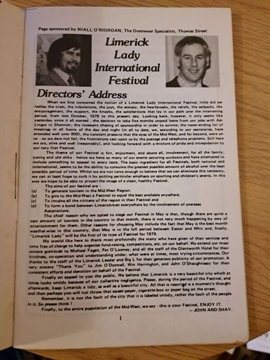 Limerick Lady International festival 1979
