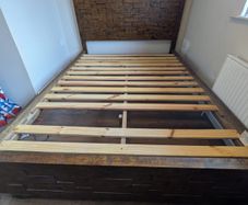 Wooden bed frame