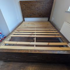 Wooden bed frame