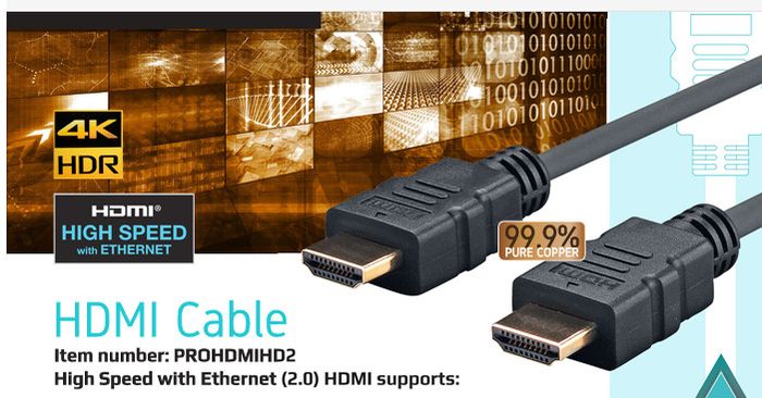 Hdmi Vivolink Pro HDMI ethernet cable, black