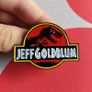 Jeff Goldblum Pin Jurassic Park - Enamel Pin Badge Movie Brooch 90s Dinosaur Image 2