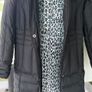 JET BLACK Per Una Feather & Down Puffer Coat Jacket. Black. Medium.  Quality Filling & Very Warm. Super condition. JET BLACK. Image 7