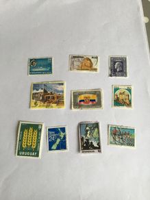 10 World stamps