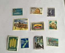 10 World stamps