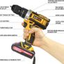 NEW 21V Cordless Drill Combi Screwdriver Set with 2 Batteries Image 4
