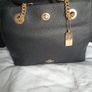 Bnwt Coach Black Turnlock Tote Bag Image 4