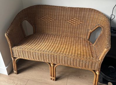 Wicker Two Seat Chair