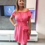 Off Shoulder Ruched Bust Puff Sleeve Dress Image 4