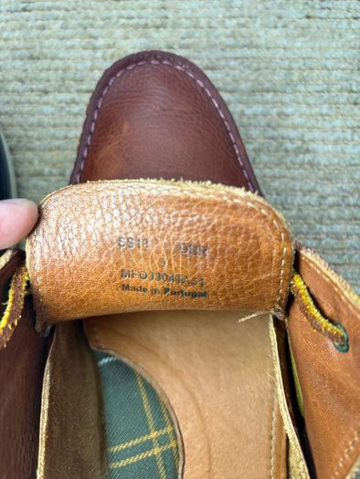 Barbour Leather Boat Shoes / Deck Shoes